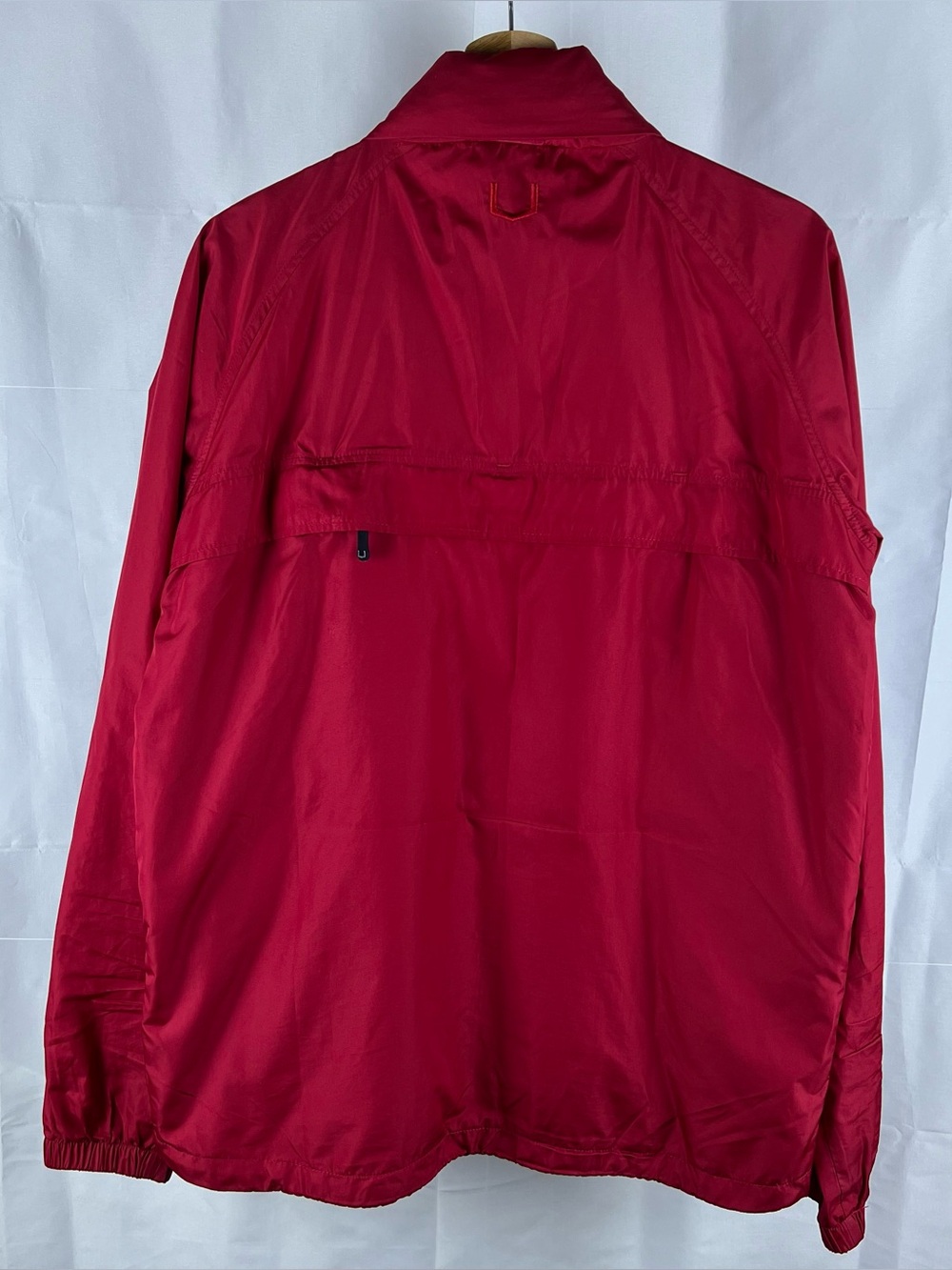 SCOTTeVEST Jacket Mens Medium Red Travel Windbreaker Full Zip Pockets TEC - Picture 2 of 9